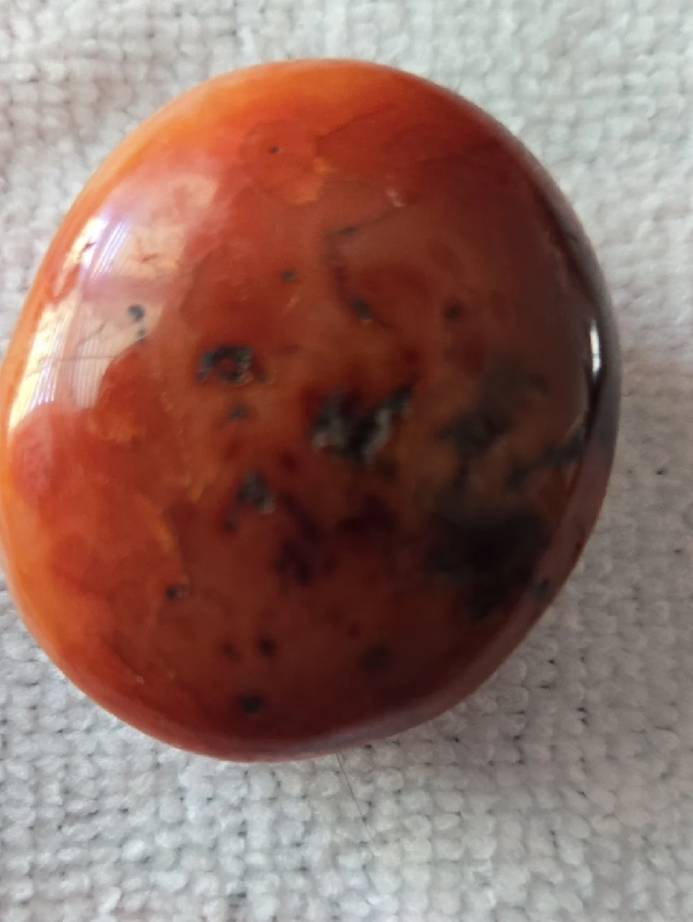 Polished Carnelian Stone Pair - Picture 3 of 6